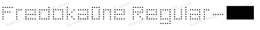 Fredoka0ne Regular字体转换